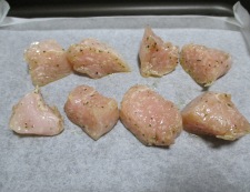 鶏むね肉の塩レモングリル　調理③