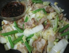 豚バラと白菜のポン酢炒め　調理⑤