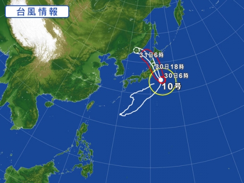 台風10号01
