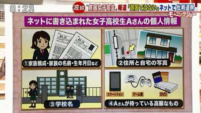 ８月３１日、テレ朝「モーニングショー」NHKの貧困女子高生の捏造を批判する視聴者を批判！