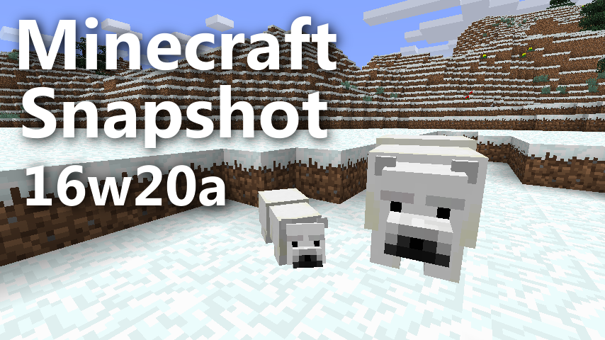 Minecraft 1.10 snapshot 16w20a