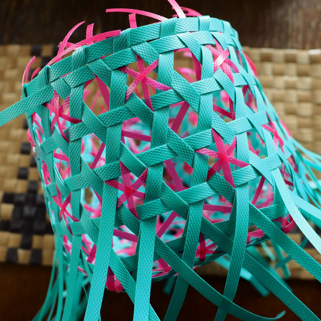 花まる編みのプラカゴの作り方