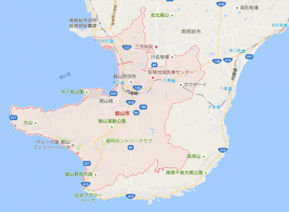 館山の地図