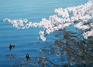 fujii_青い水面と花の影(P8)_g