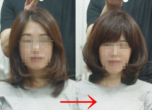 地味顔なので女性らしく見えるようになりた い 原因は髪型かもよ 前髪を作って毛先にカールを 神戸市須磨区の美容室 アトリエヘアウインズのサロンスタイル オーナー坂下のブログ