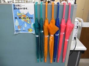図書館の置き傘