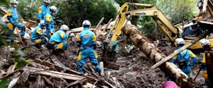 熊本地震での救助作業