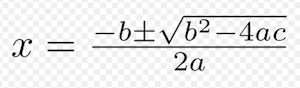 二次方程式解の公式