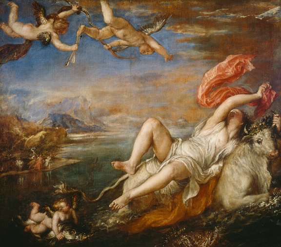 ティツィアーノ・ヴェチェッリオ画『エウロパの誘拐』